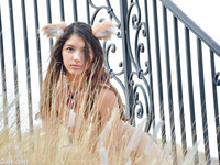 Melody, seksowna dziewczyna cosplay