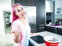 Pink-hair Dojrzałe dziewczyna Aaliyah Miłość dostaje fajną dawkę w punkcie widzenia