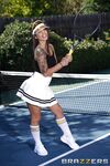 Tatuaż tenis dziewczyna Gina Valentina na otwartym polu Kurwa Xander corvus